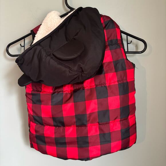 Disney Mickey Mouse 4t Plaid Winter Vest - Picture 2 of 3